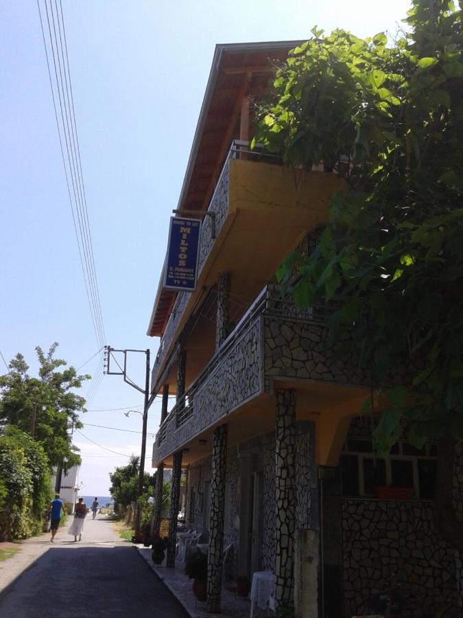 Miltos Rooms Leptokaryá Exterior foto